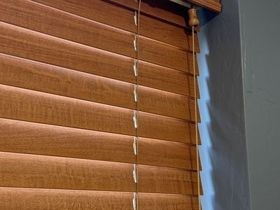 Premium Real Wood Blinds (34 Total) – Custom Fabricated by Steve Peterson Interiors – Individual or Bulk Lot