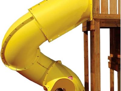 Yellow Spiral Tube Slide
