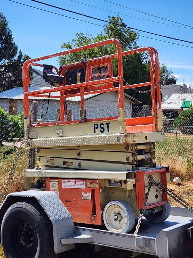 Jlg 19' Scissor lift and diamond trailer
