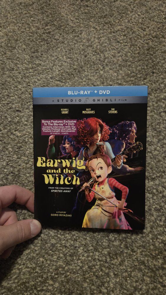 Earwig and the Witch - Studio Ghibli Film - Blu-Ray + DVD - New, Sealed