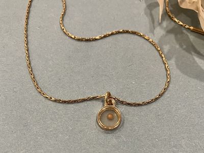 Minimalist Mustard Seed Pendant Necklace