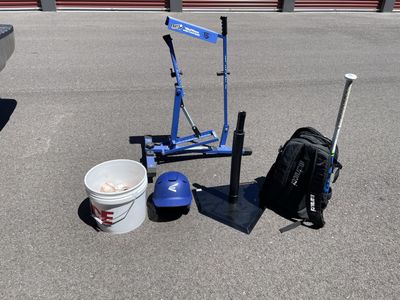 Pitching Machine and Baseball Training Set