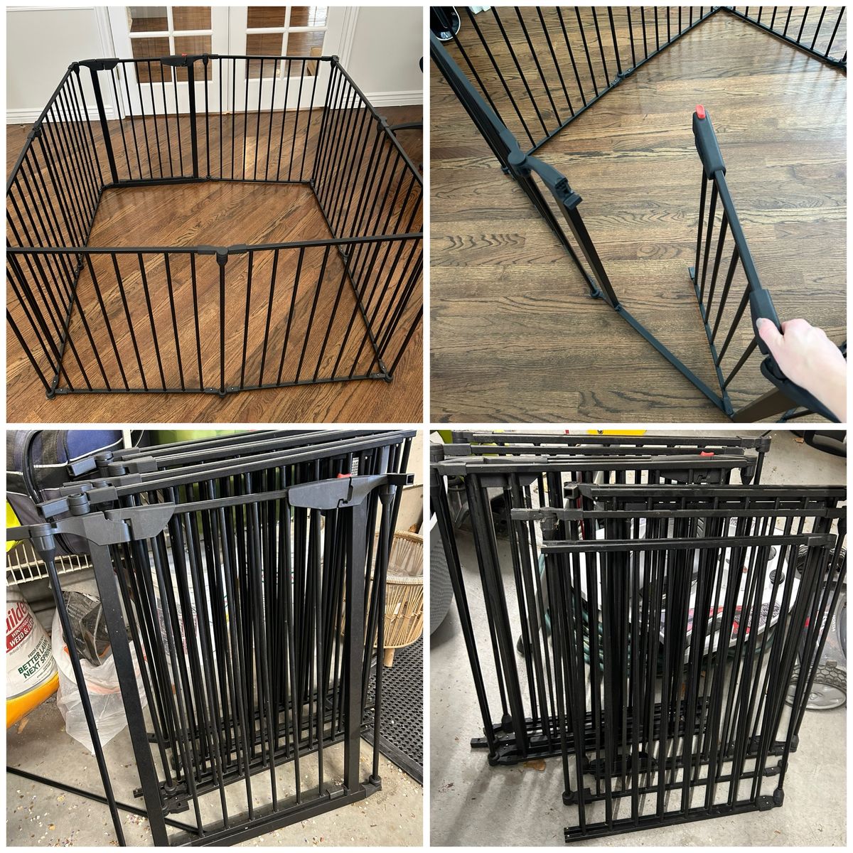Dog gate 17 sections, 2 gates