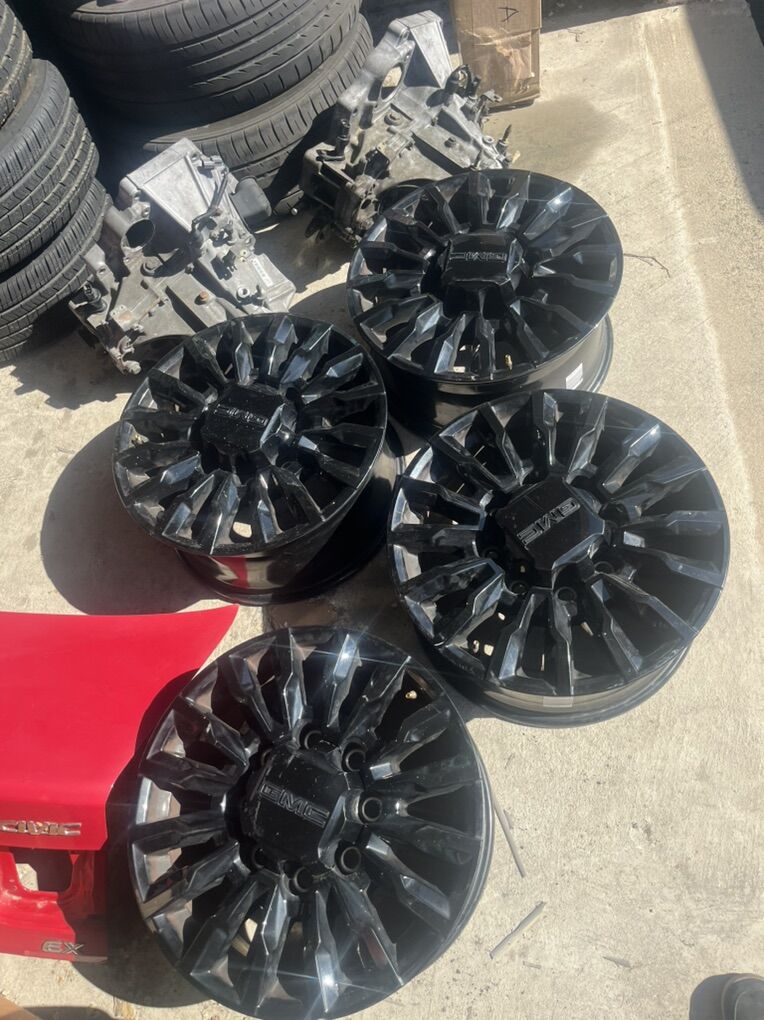 Gmc Denali Oem 18 Rims Wheels Chevy Sierra 8x180