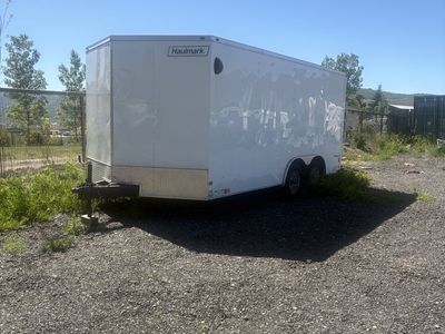 2021 Haulmark 8.5x16 Enclosed Cargo Trailer — Only 200 Miles