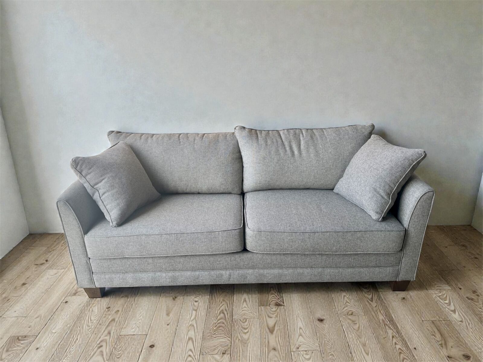 NEW Birch Lane Kodie 77'' Upholstered Sleeper Sofa - Light Gray - Retails $2,799