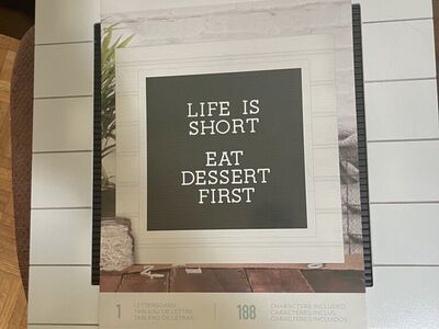 Brand New Framed Letter board