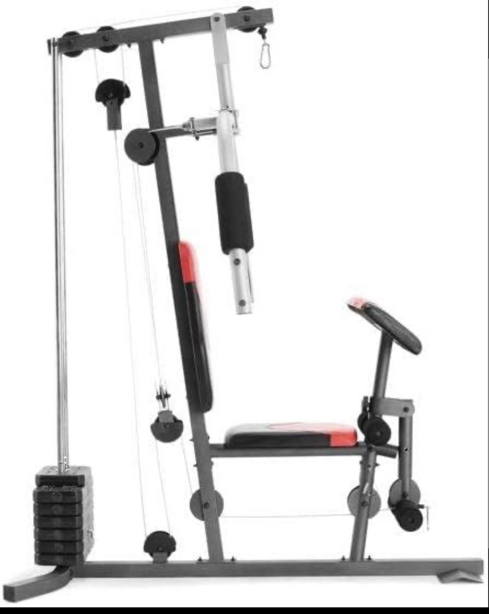Weider 2980 X Home Gym System with 80 lb Weight Stack and 5 Workout Stations