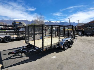 2026 PJ Trailers 7X14 UL 10K with 4' Sides and Rea