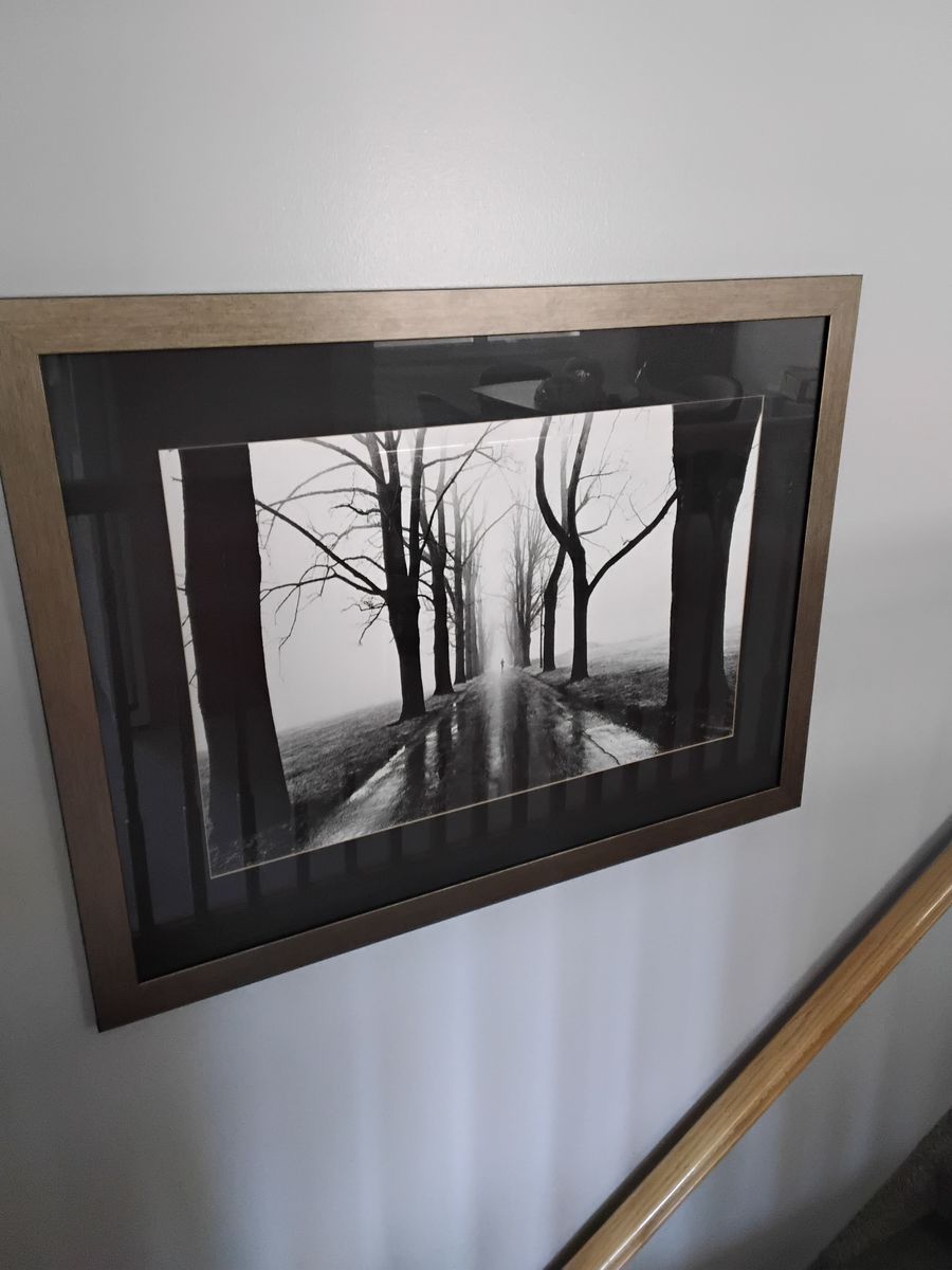 Framed picture of runner