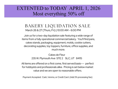 Liquidation -- Last Day 50% off most everything