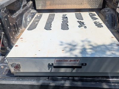 WEATHER GUARD SLIDING TRUCK BED TOOL BOX