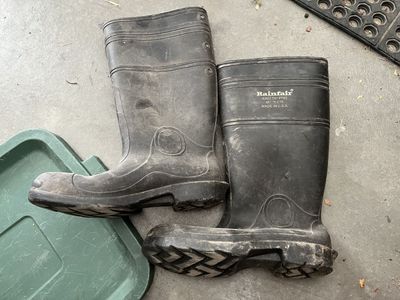 Rainfair concrete work boots men’s 10