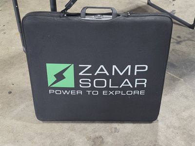Zamp Solar 140 Watt Portable Solar Kit with ballistic nylon protective case.