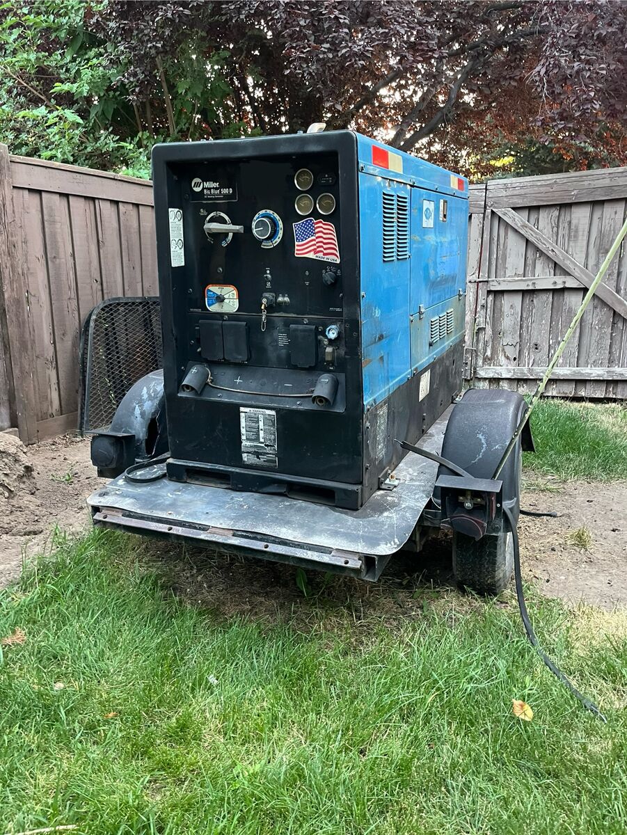 Miller Big Blue 500 Diesel (2007) plus 3,500 hrs with Trailer Included