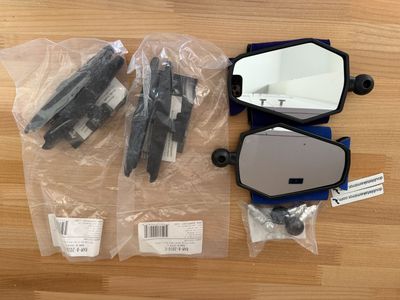 Doubletake Adventure Motorcycle Mirrors Pair with RAM Mount 6" Arms - KTM 790 890 and others