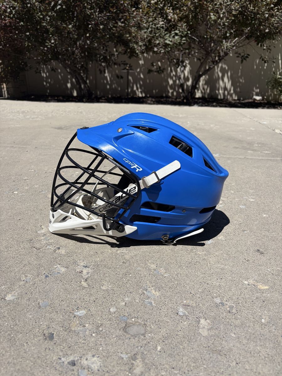 Cascade CPX-R Royal Blue Lacrosse Helmet - Adult, great Condition with Chin Strap and Mask