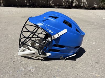 Cascade CPX-R Royal Blue Lacrosse Helmet - Adult, great Condition with Chin Strap and Mask