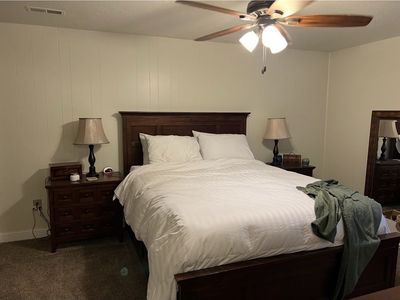 Pottery Barn queen size bed & nighstands