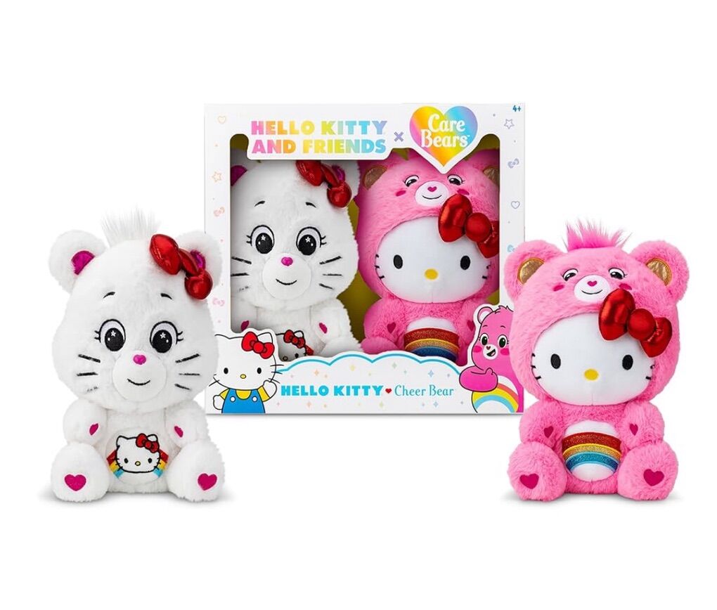 Hello kitty Loves Cheer Bear 10 Inches 2 plush