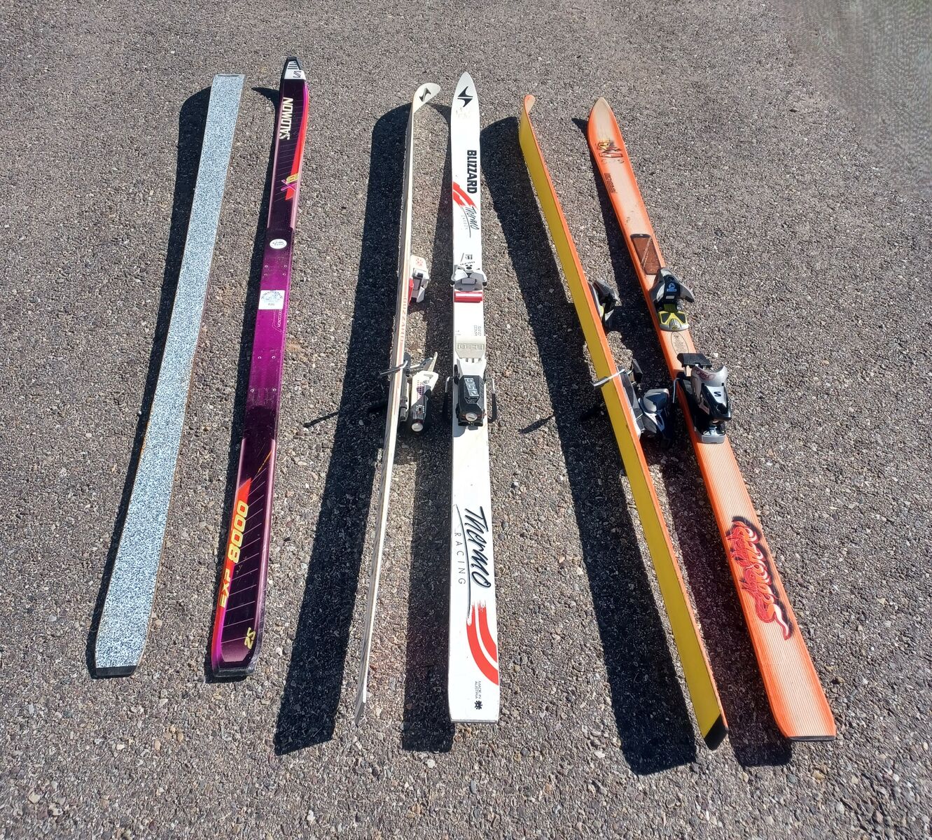 Winter Snow Skis and Bindings