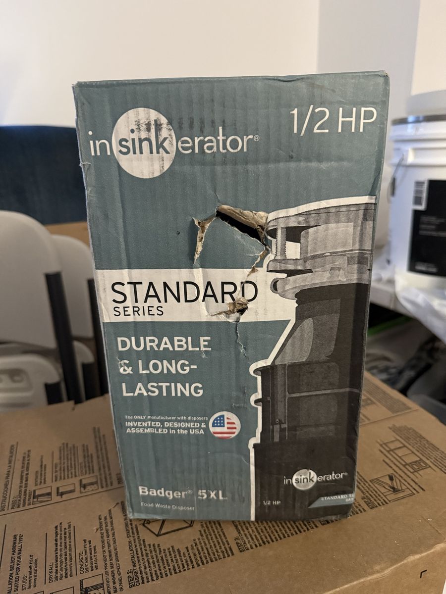 NIB Garbage Disposal Insinkerator - 1/2 HP