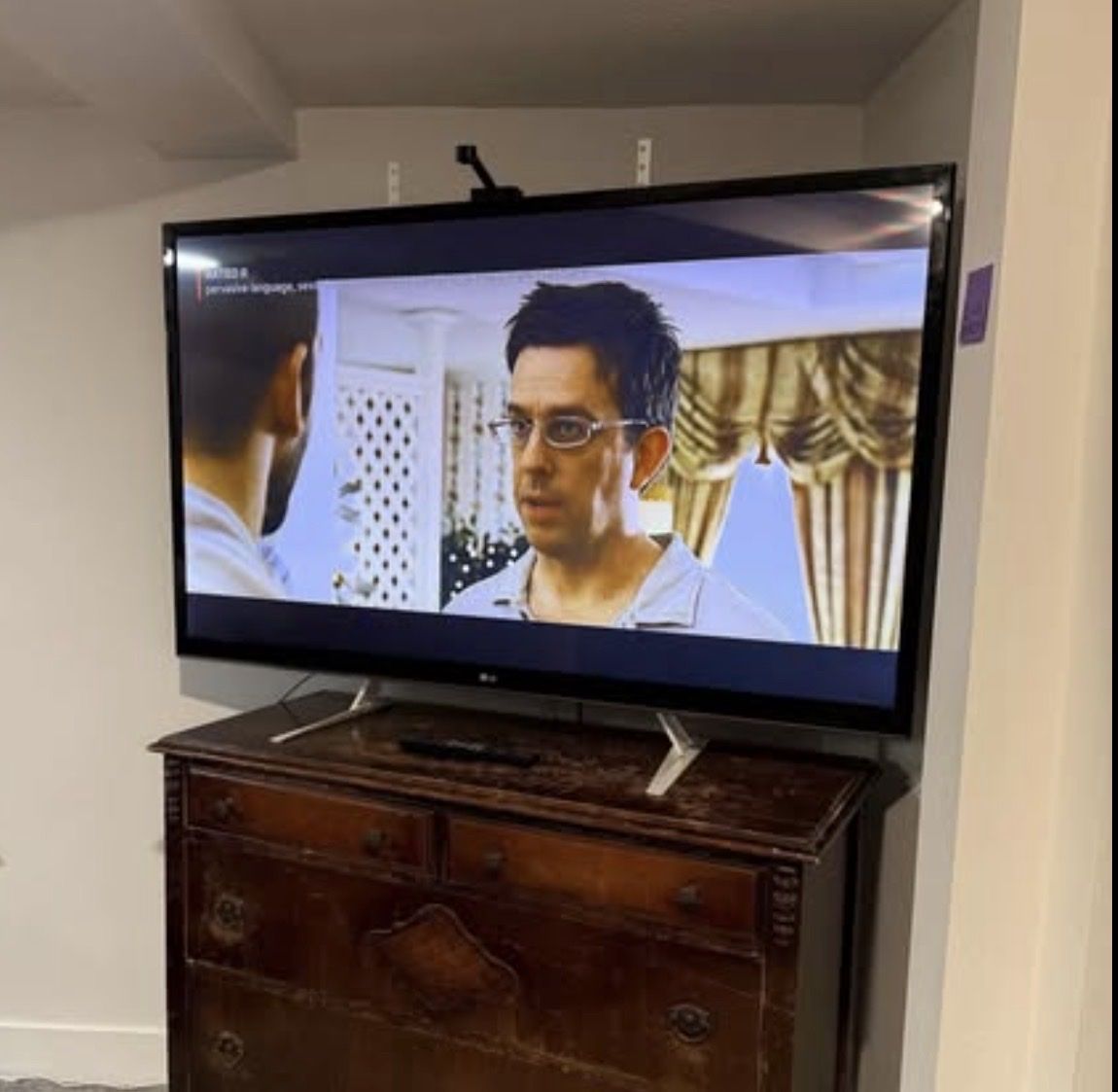 LG 60” Smart TV w/Back Lighting Kit installed