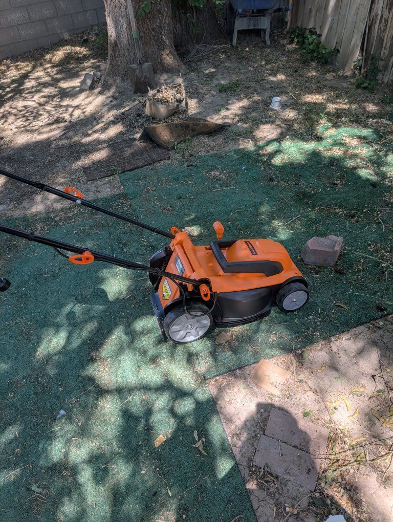 BLACK+DECKER 3-in-1 Electric Lawn Mower, String Trimmer, Edger - Orange