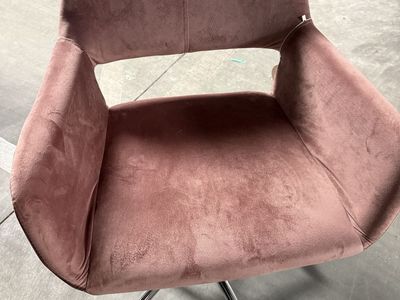 Pink Velvet Office Chair Swivel Chair Adjustable Height Mid-Century Modern Desk Chair