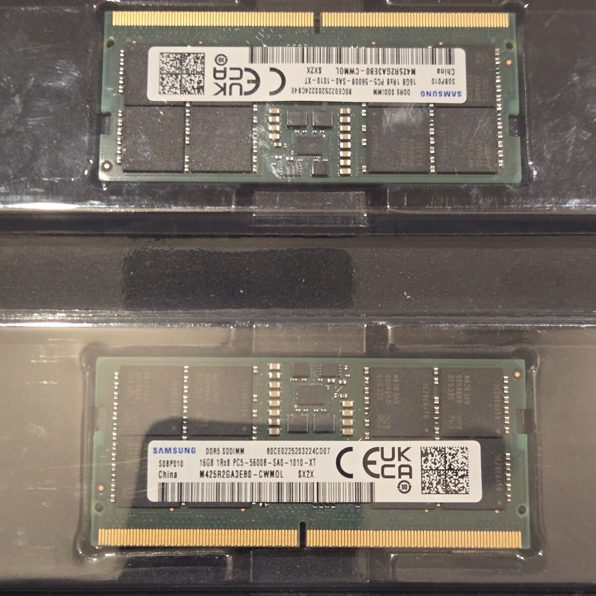 32GB DDR5 SODIMM Laptop RAM DDR5-5600 Samsung (16