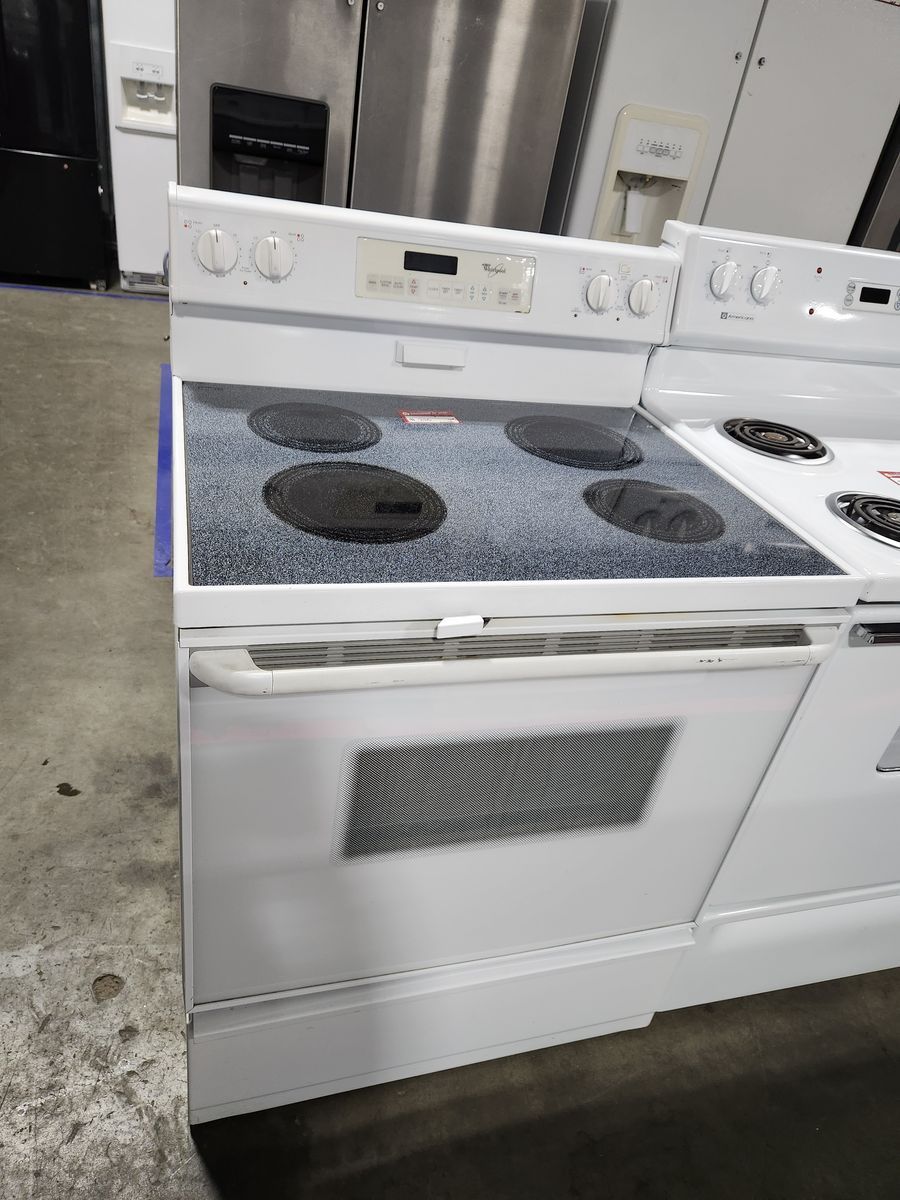 GREAT WHIRLPOOL GLASS TOP RANGE! W-WARRANTY