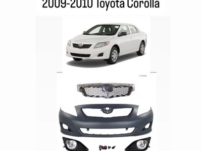 2009-2010 Toyota Corolla Front Bumper, Grille & Fog Lights Kit