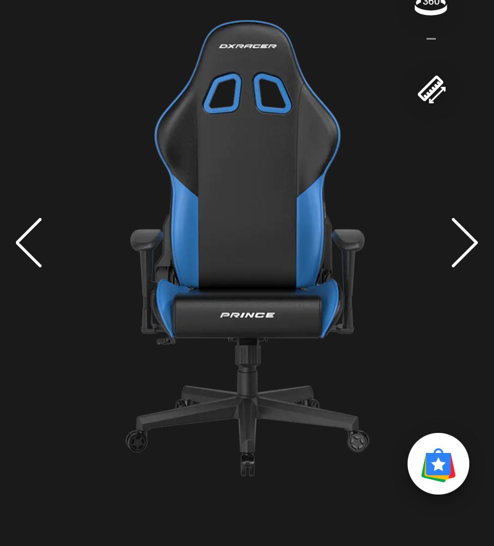 New DX Racing Prince Gaming Chair Black/Blue