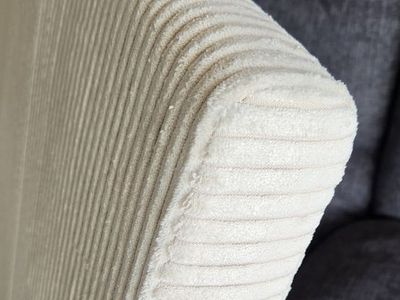 NEW! Sofa Arms, White Corduroy Set of 2 – Uses: Cushion, Backrest, Floor Pillow