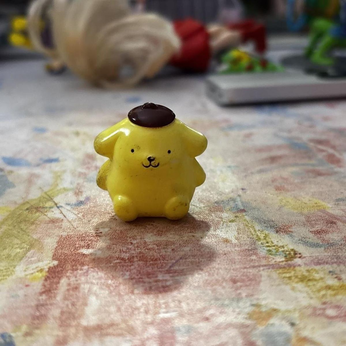 Pompompurin Mini Figure - Yellow Sanrio Collectible Toy