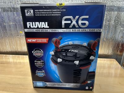 Fluval FX6 High-Performance Canister Filter - Aquariums up to 400 Gallons, 925 GPH