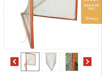 Gared 6' x 6' SlingShot Premium Lacrosse Goal with Net LG200 (Pair) - New in Box