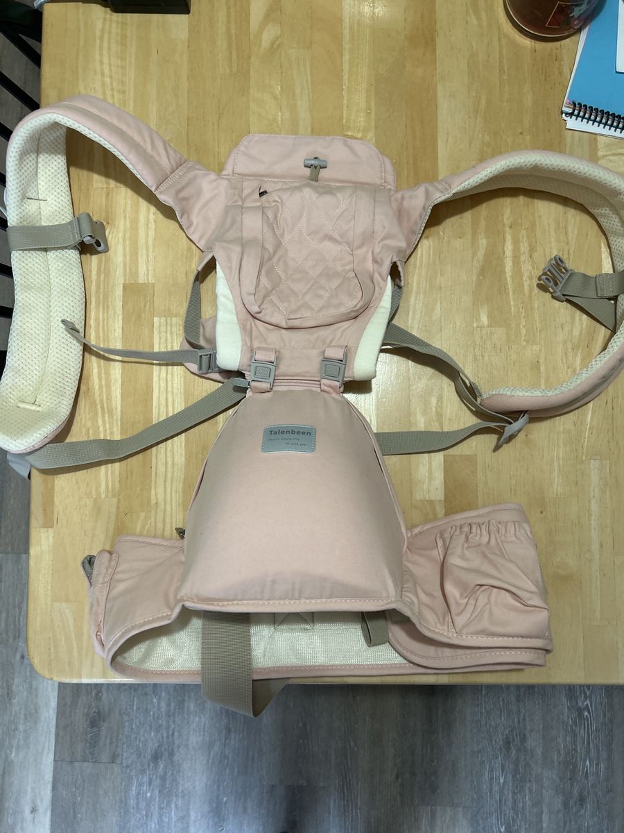 Talenbeen Pink Ergonomic Baby Carrier with Hip Seat