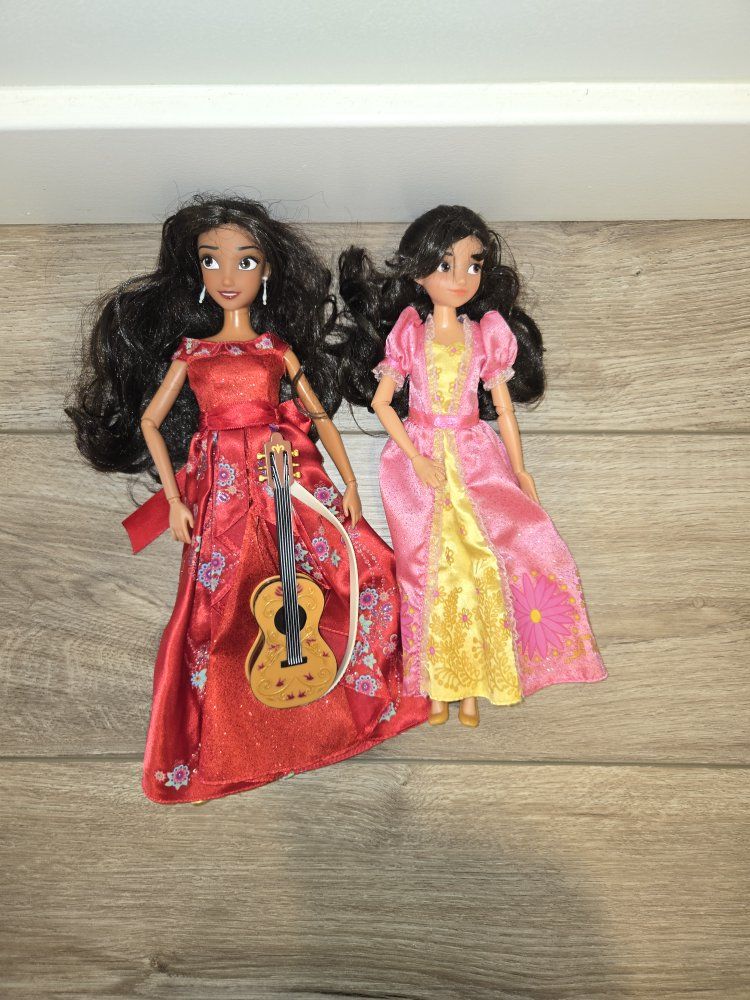 Disney Elaina of Avalor and Isabelle Dolls
