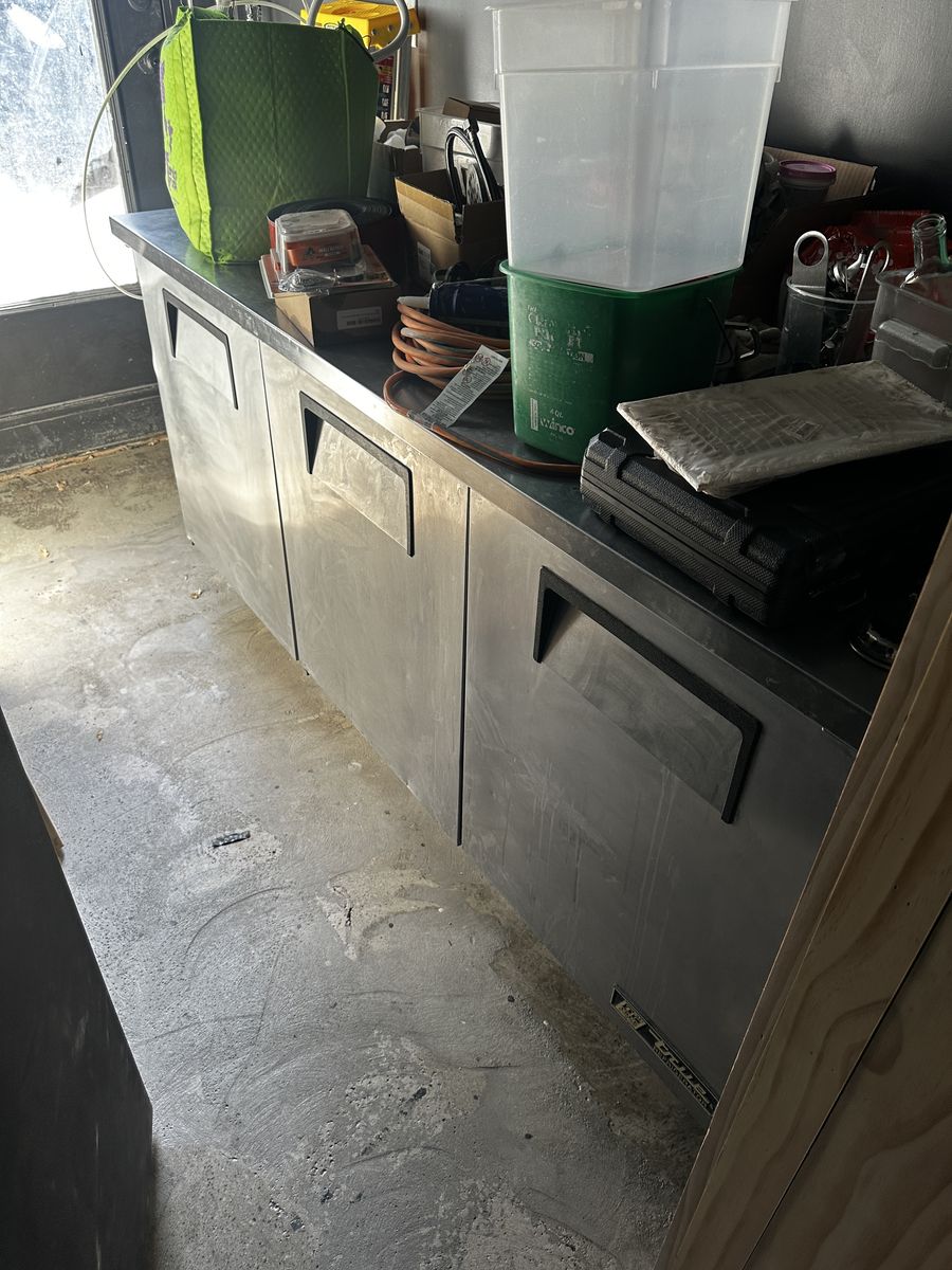 True Three Door Prep Fridge