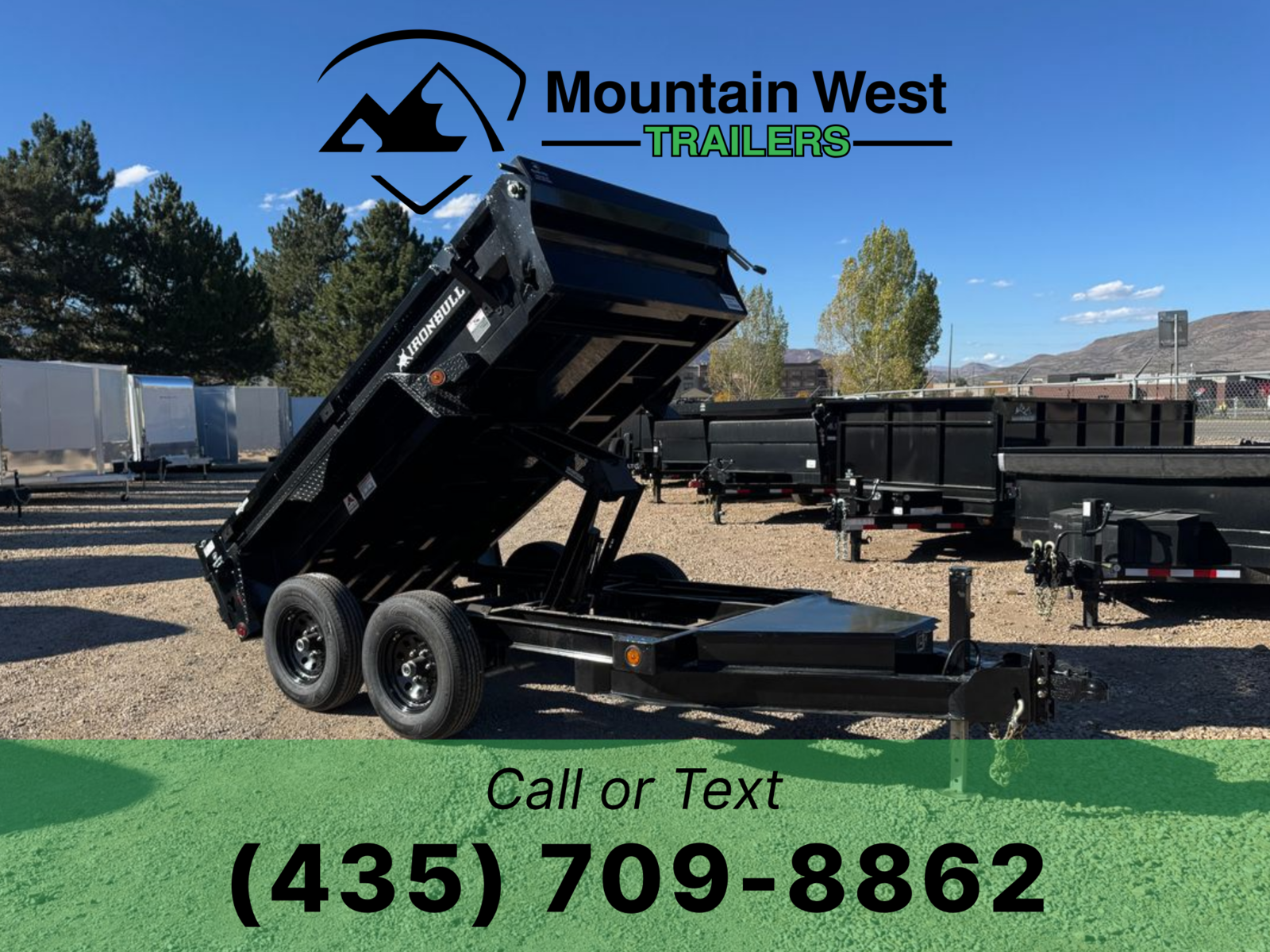 2026 Iron Bull 5X10-10K Dump Trailer w/ 18in Sides