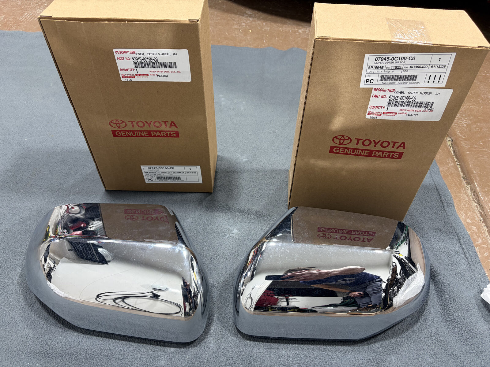 OEM Toyota Chrome Exterior Trim Kit