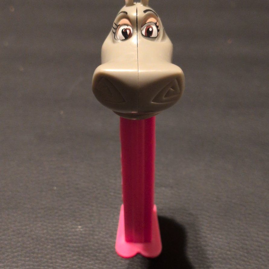 Gloria the Hippo Pez Dispenser - Madagascar Movie Collectible - Pink Stem