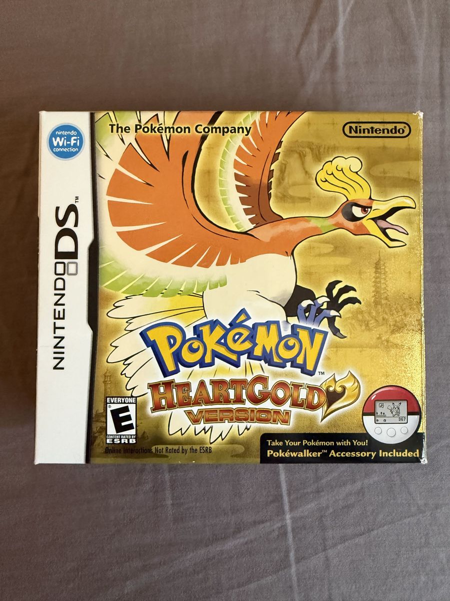 Pokemon HeartGold Version (Nintendo DS) CIB Complete in Box with Pokewalker