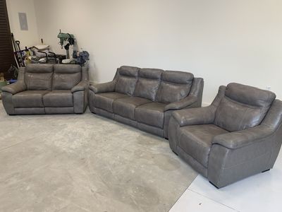 Leather Couch Set