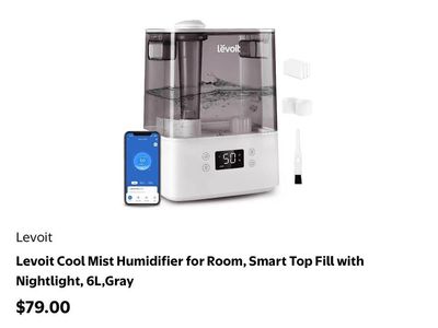 Smart Levoit Cool Mist Humidifier
