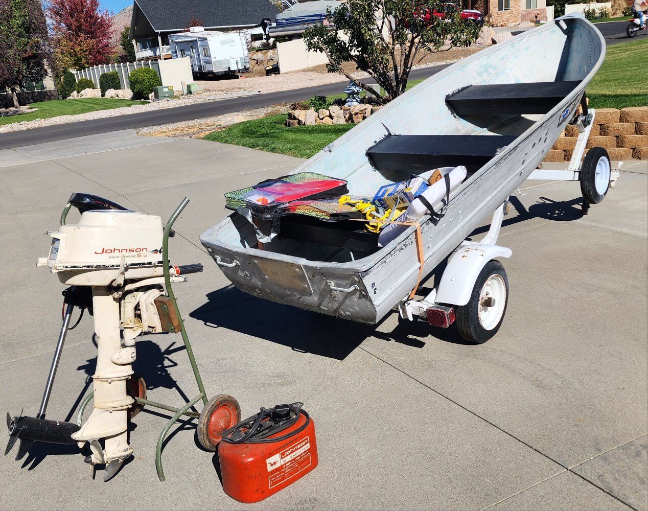 aluminum boat with trailer motors