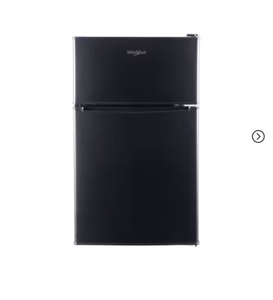 WHIRLPOOL 2 DOOR MINI FRIDGE