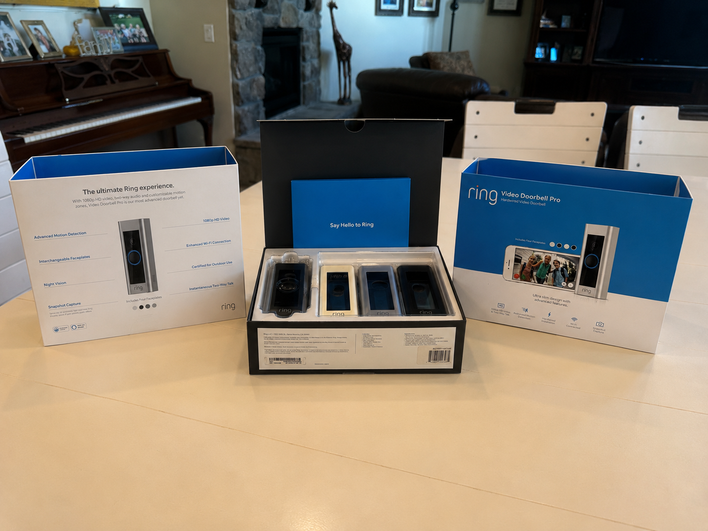 Ring Video Doorbell Pro Hardwired 1080p HD Video Advanced Motion Detection Night Vision