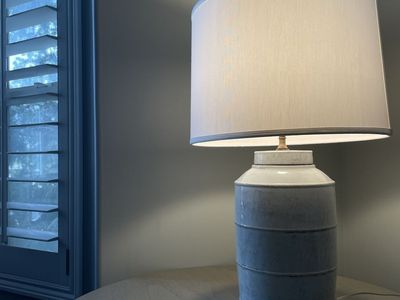 Light Blue Glaze Luxury Ceramic Table Lamp